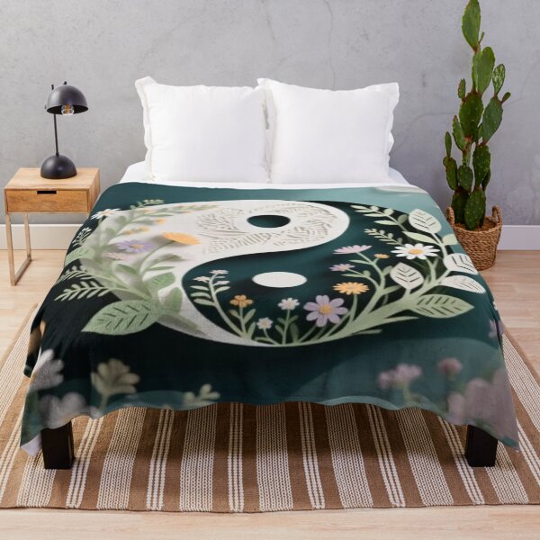 Item preview, Nature in Balance – Yin Yang with Floral Harmony designed and sold by Cristhian Almanza.