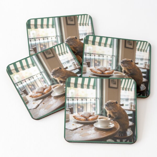 Item preview, Delacroix Island Nutria Visits the French Quarter designed and sold by Tridentulus.
