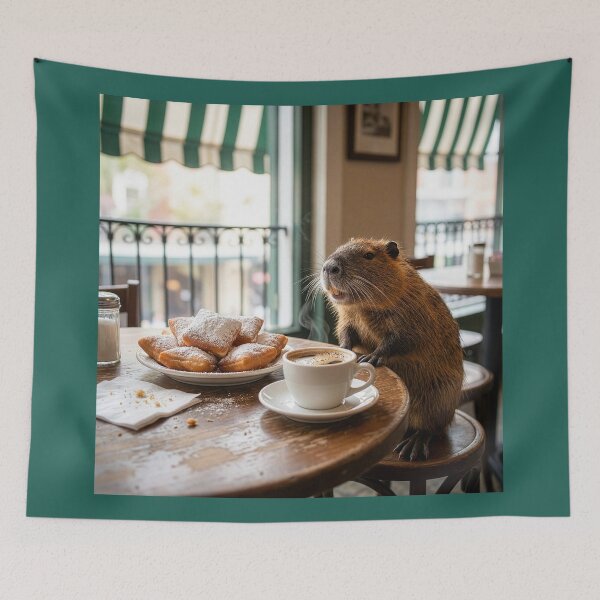 Item preview, Delacroix Island Nutria Visits the French Quarter designed and sold by Tridentulus.