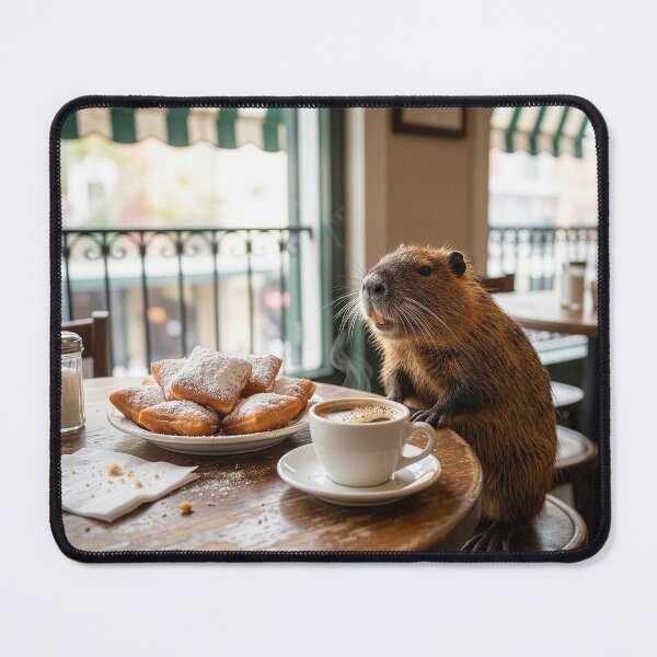 Item preview, Delacroix Island Nutria Visits the French Quarter designed and sold by Tridentulus.