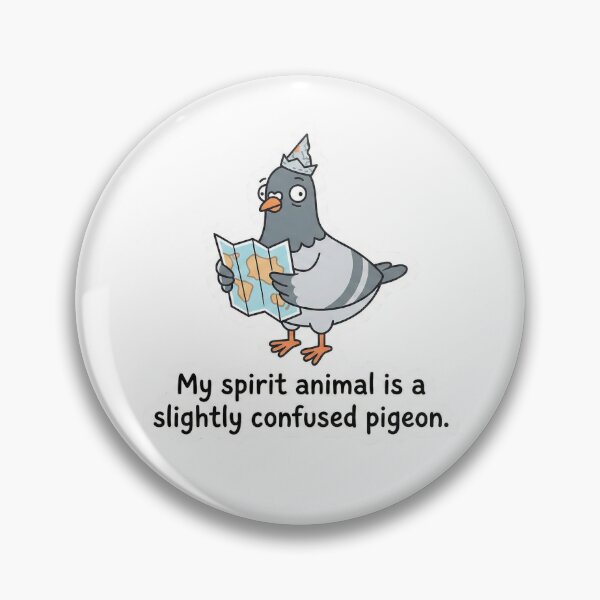 Item preview, My Spirit Animal Is A Slightly Confused Pigeon | LooseThoughts Original Sticker designed and sold by LooseThoughts.