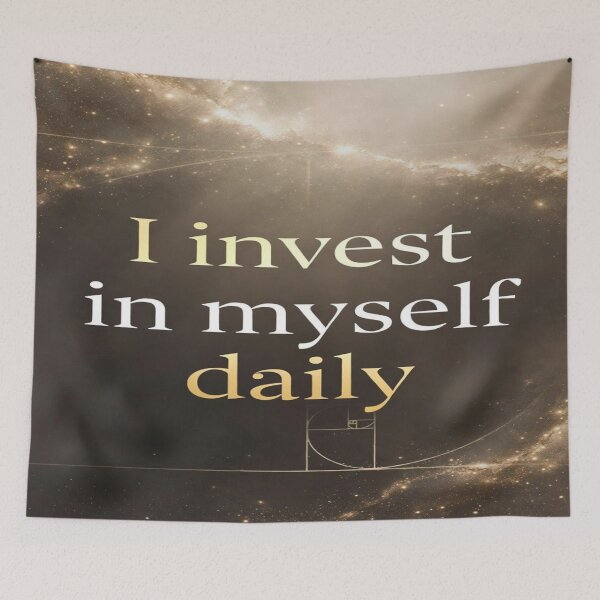 Item preview, Fibonacci Focus – Cosmic Quote on Self-Investment designed and sold by Cristhian Almanza.