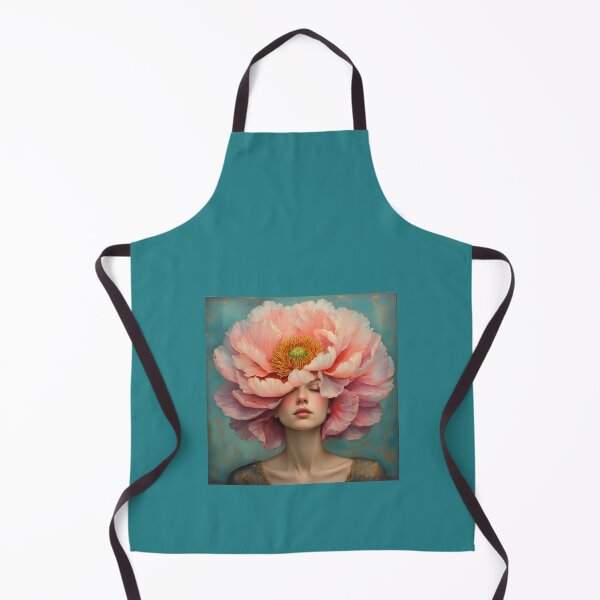 Item preview, A girl with a peony flower on her head. designed and sold by Natalia-Vlad.