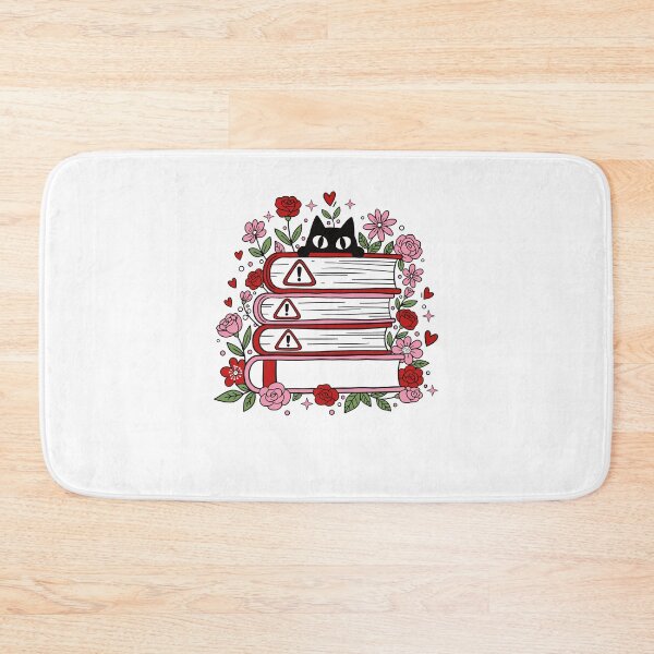 Item preview, Books Love Cat Bookworm Valentine's Day  designed and sold by MerchDeviant.