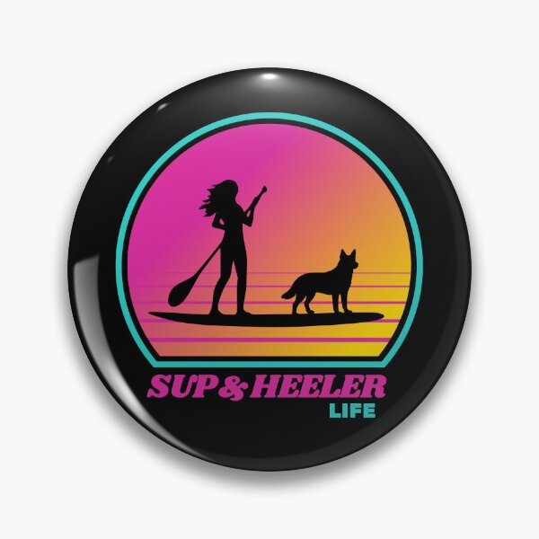 Item preview, 80s Retro Mom SUP and Blue Heeler Life Paddleboarding  designed and sold by Guarddogdrive.