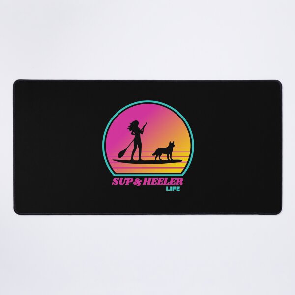 Item preview, 80s Retro Mom SUP and Blue Heeler Life Paddleboarding designed and sold by Guarddogdrive.
