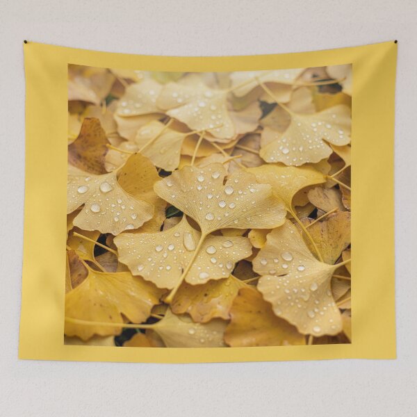 Item preview, Fallen Yellow Ginkgo Leaves designed and sold by Tridentulus.