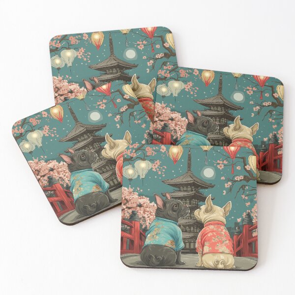 Item preview, Sakura Dreams with Frenchies designed and sold by moodyfyit.