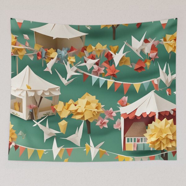 Item preview, Origami Art - Summer Village Fête designed and sold by ArtfulFolds.