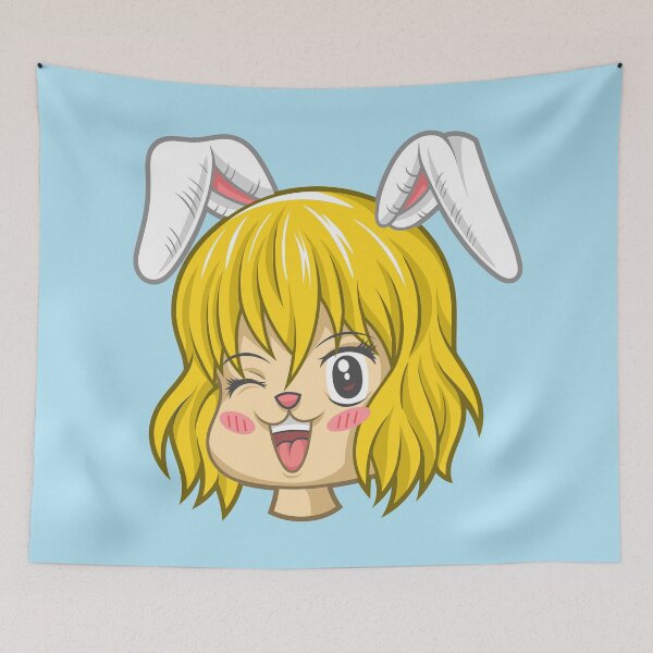 Item preview, cute kawaii carrot mink trending sticker designed and sold by Weelbein9.