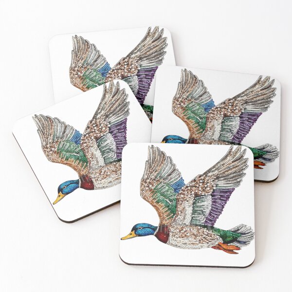 Item preview, Faux Rhinestone Mallard Duck Flying, Hunting designed and sold by DesignDenDo ⭐⭐⭐⭐⭐.
