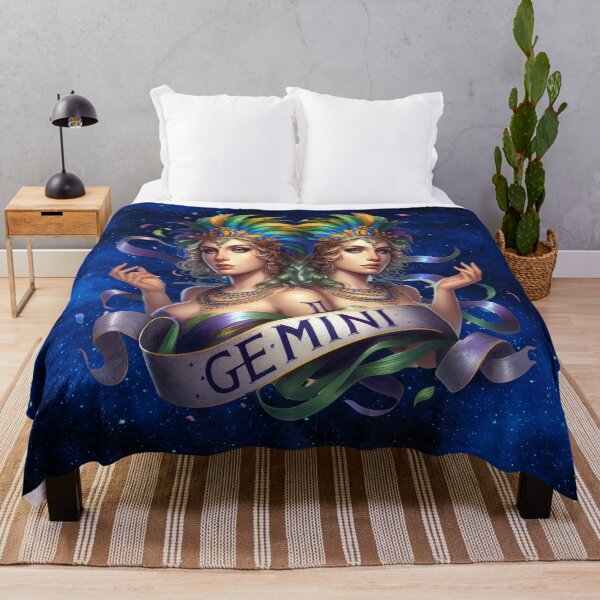 Item preview, Mardi Gras Gemini | Zodiac Twins Showgirl Astrology Design designed and sold by MysticOzzy.