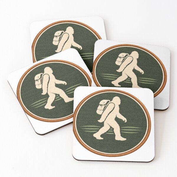 Item preview, Squatch Camp “Stillness” Field Mark – Minimal Bigfoot Silhouette Patch designed and sold by Squatch-Camp.