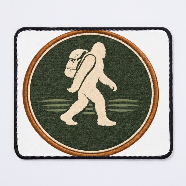 Item preview, Squatch Camp “Stillness” Field Mark – Minimal Bigfoot Silhouette Patch designed and sold by Squatch-Camp.