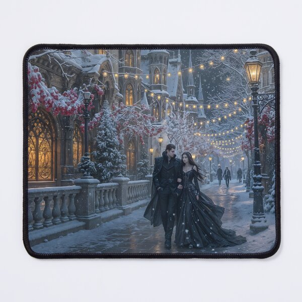 Item preview, Dark romance: Lovers in a snowy world designed and sold by KunstGeist.