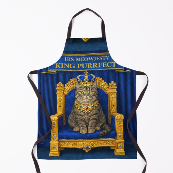 Item preview, Grey Tabby Royal Cat – His Meowjesty King Purrfect designed and sold by PurrfectWhisper.