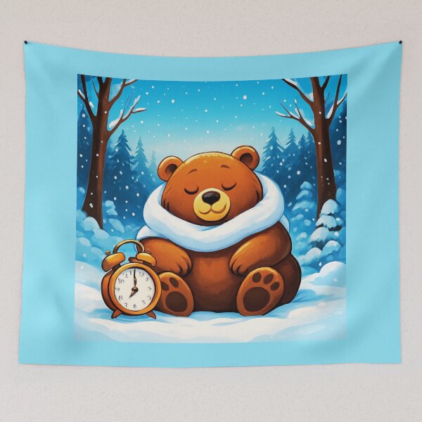 Item preview,  Sleepy Teddy Bear Winter Master. designed and sold by Zofia Sosnecka.