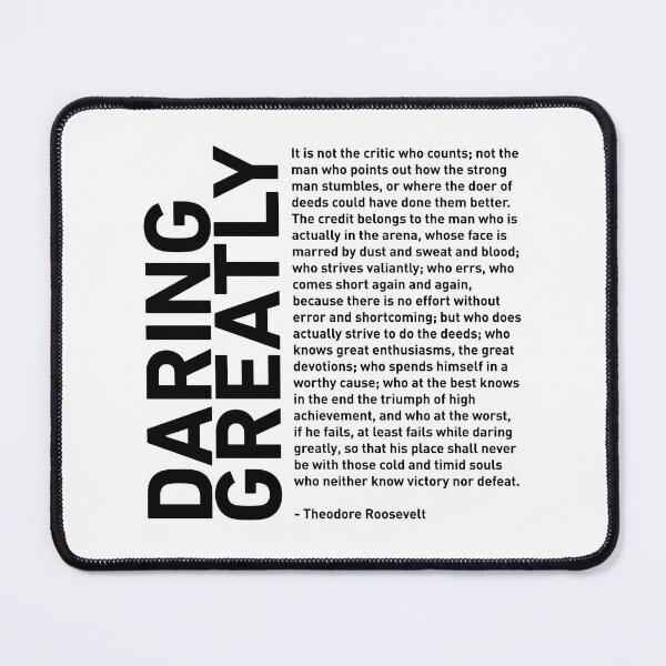 Item preview, Daring Greatly - Man on the Arena - Theodore Roosevelt Quote designed and sold by corbrand.