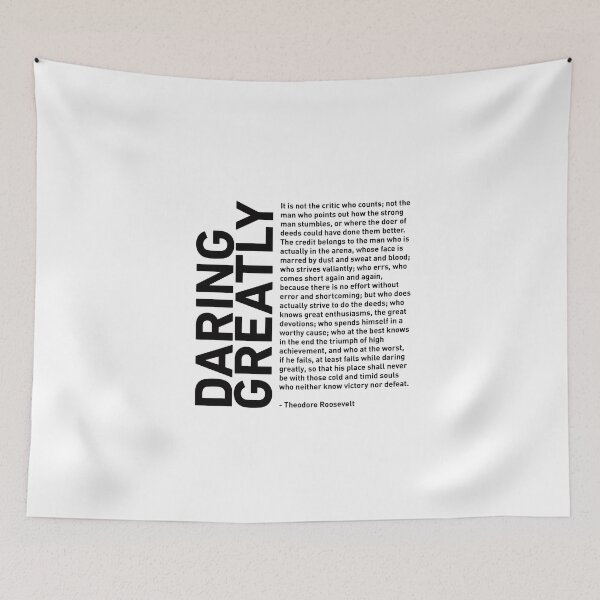 Item preview, Daring Greatly - Man on the Arena - Theodore Roosevelt Quote designed and sold by corbrand.