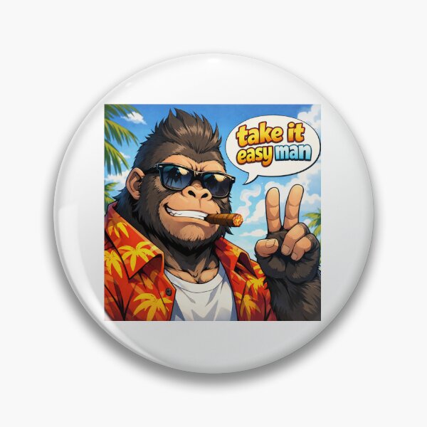Item preview, #TAKE IT EASY MAN gorilla designed and sold by TIPOTENIOS.