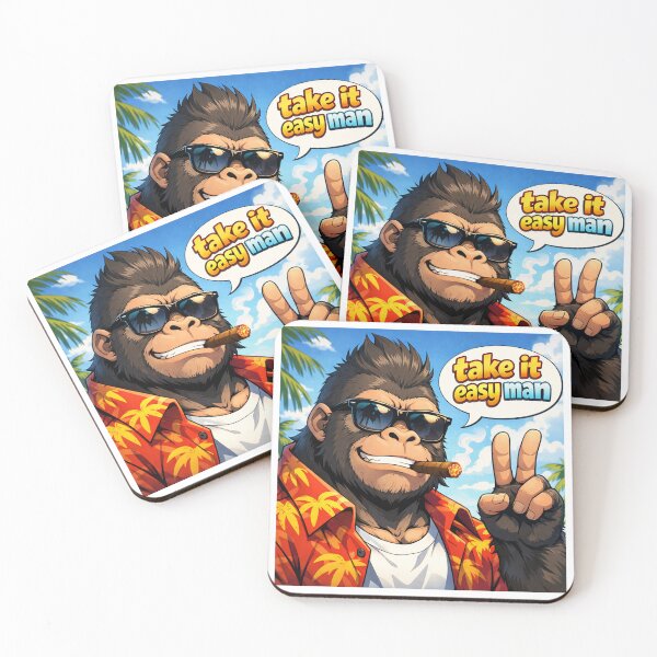 Item preview, #TAKE IT EASY MAN gorilla designed and sold by TIPOTENIOS.