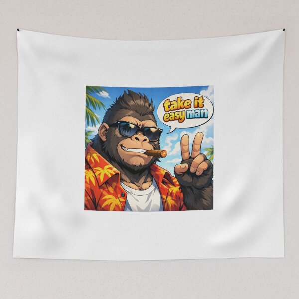 Item preview, #TAKE IT EASY MAN gorilla designed and sold by TIPOTENIOS.