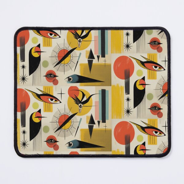Item preview, Mid-Century Abstract Geometric Native Tribal Art Boho designed and sold by BlueLineLAX.