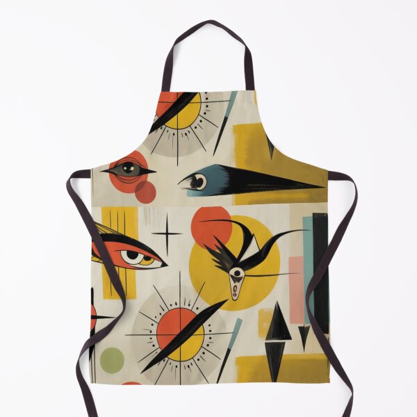 Item preview, Mid-Century Abstract Geometric  Native Tribal Art Boho designed and sold by BlueLineLAX.