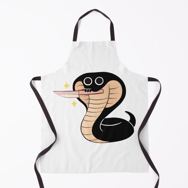 Aperçu de l'œuvre Cobra mignon avec un couteau – Dessin animé de serpent drôle et dangereux créée et vendue par Senkov.