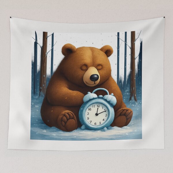 Item preview,  Sleepy Teddy Bear Winter Master. designed and sold by Zofia Sosnecka.
