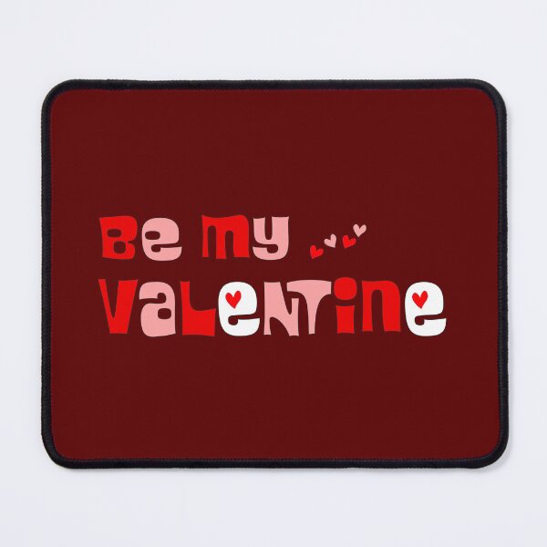 Item preview, Retro Groovy Be My Valentine Pink and Red Aesthetic Typographic Art designed and sold by DeeLulu.