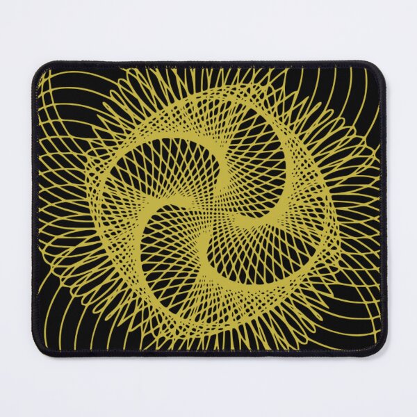 Item preview, Golden Geometric Spiral Abstract Art – Minimal Line Design on Black designed and sold by Basma Store.