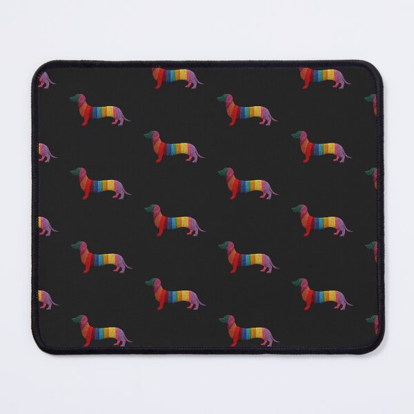 Item preview, Dachshund Colorful Embroided Silhouette Wiener Dog designed and sold by Dachshund Society.