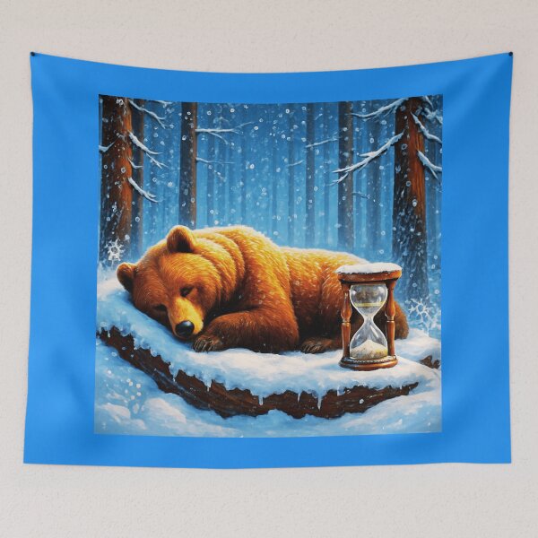 Item preview,  Sleepy Teddy Bear Winter Master. designed and sold by Zofia Sosnecka.