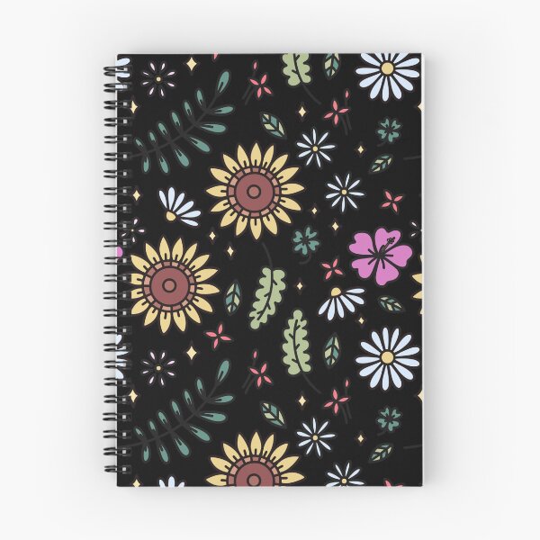 Item preview, Dark-colored flowers and stars designed and sold by Marionalas2.