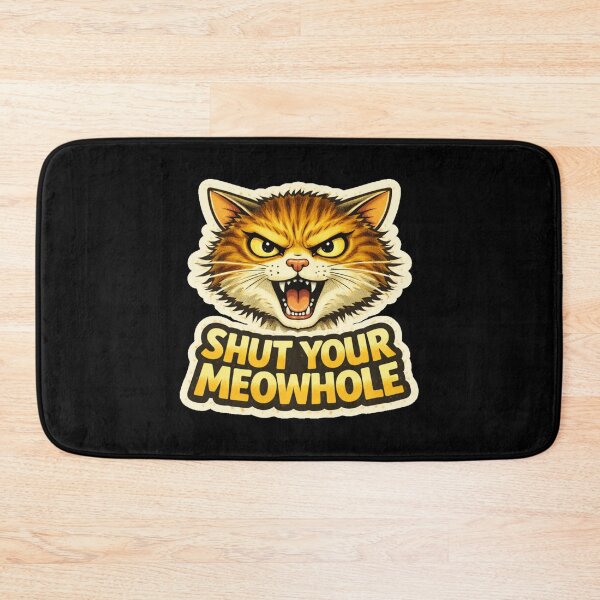 Item preview, Stoner & Psychonaut Cats – Shut Your Meowhole – Gift for Stoners • Retro Comics • Vintage Halftone designed and sold by JacobKAurumhead.