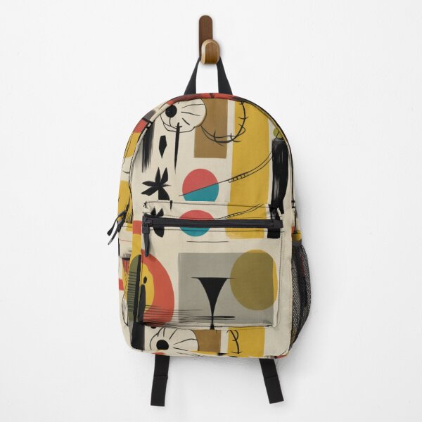 Item preview, Mid-Century Abstract Geometric  Native Tribal Art Boho designed and sold by BlueLineLAX.