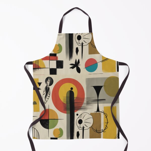 Item preview, Mid-Century Abstract Geometric  Native Tribal Art Boho designed and sold by BlueLineLAX.