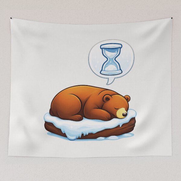 Item preview,  Sleepy Teddy Bear Winter Master. designed and sold by Zofia Sosnecka.