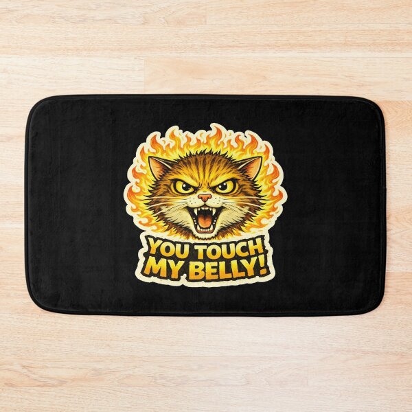Item preview, Stoner & Psychonaut Cats – You Touch My Belly! – Gift for Stoners • Retro Comics • Vintage Halftone designed and sold by JacobKAurumhead.