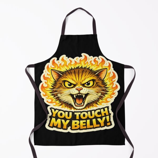 Item preview, Stoner & Psychonaut Cats – You Touch My Belly! – Gift for Stoners • Retro Comics • Vintage Halftone designed and sold by JacobKAurumhead.