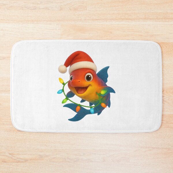 Item preview, Christmas Rainbow Shark designed and sold by Sillytoe.