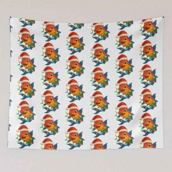 Item preview, Christmas Rainbow Shark designed and sold by Sillytoe.