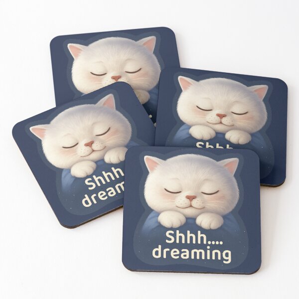 Item preview, Shhh Dreaming Cat – Cozy Bedtime & Night Sky designed and sold by ZKOZKOHI.
