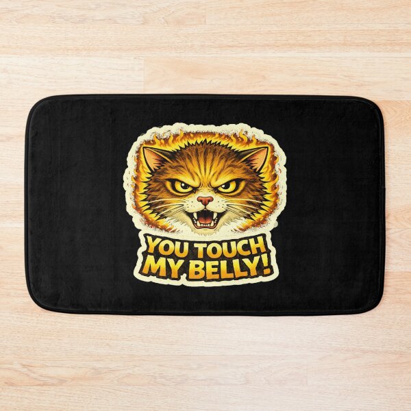 Item preview, Stoner & Psychonaut Cats – You Touch My Belly – Gift for Stoners • Retro Comics • Vintage Halftone designed and sold by JacobKAurumhead.