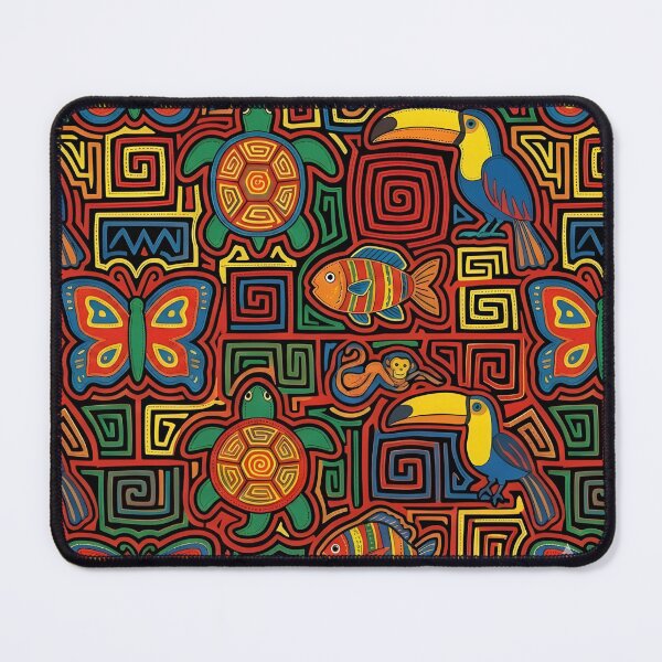 Item preview, Indigenous Panamanian Mola inspired pattern designs designed and sold by Marti’s Shop Corner.