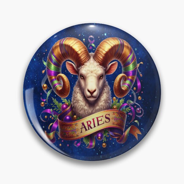 Item preview, Mardi Gras Aries Zodiac Fire Sign Astrology Design designed and sold by MysticOzzy.