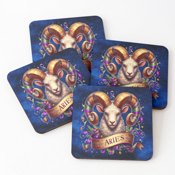 Item preview, Mardi Gras Aries Zodiac Fire Sign Astrology Design designed and sold by MysticOzzy.