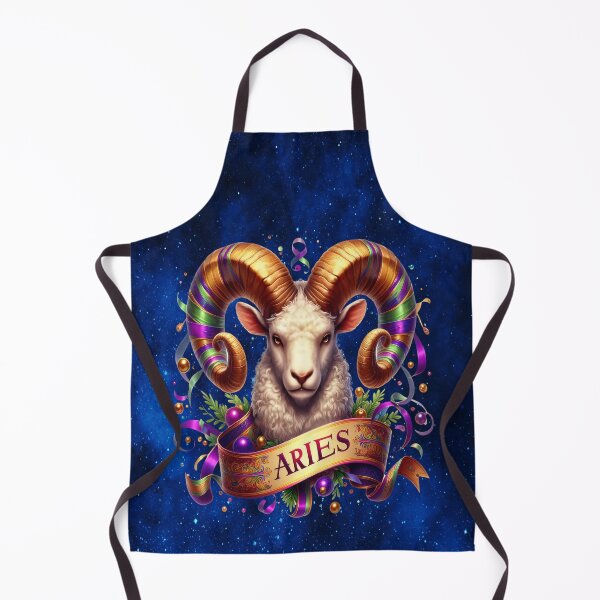 Item preview, Mardi Gras Aries Zodiac Fire Sign Astrology Design designed and sold by MysticOzzy.