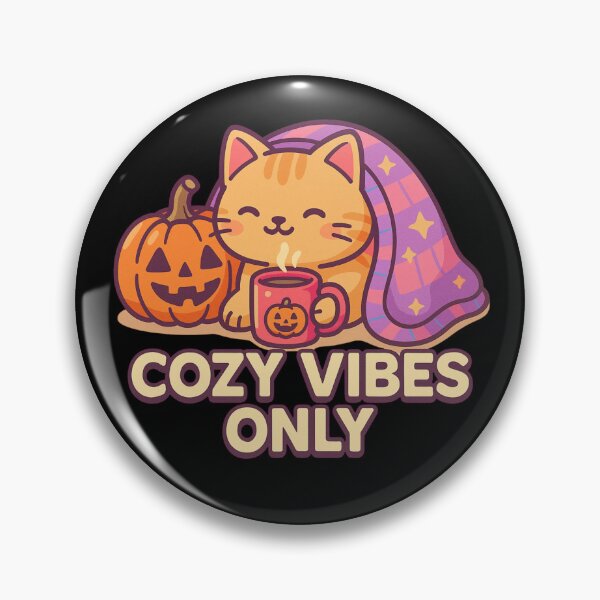 Item preview, Cozy vibes Only | Kawaii Autumn Cat in Blanket with Pumpkin designed and sold by Design_Your_Day.